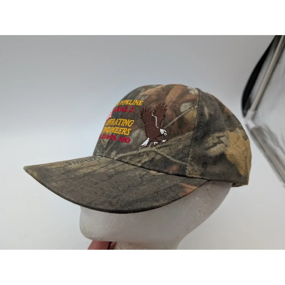 Unionwear Camo Snapback Hat Union Made USA American Flag Embroidered Camouflage